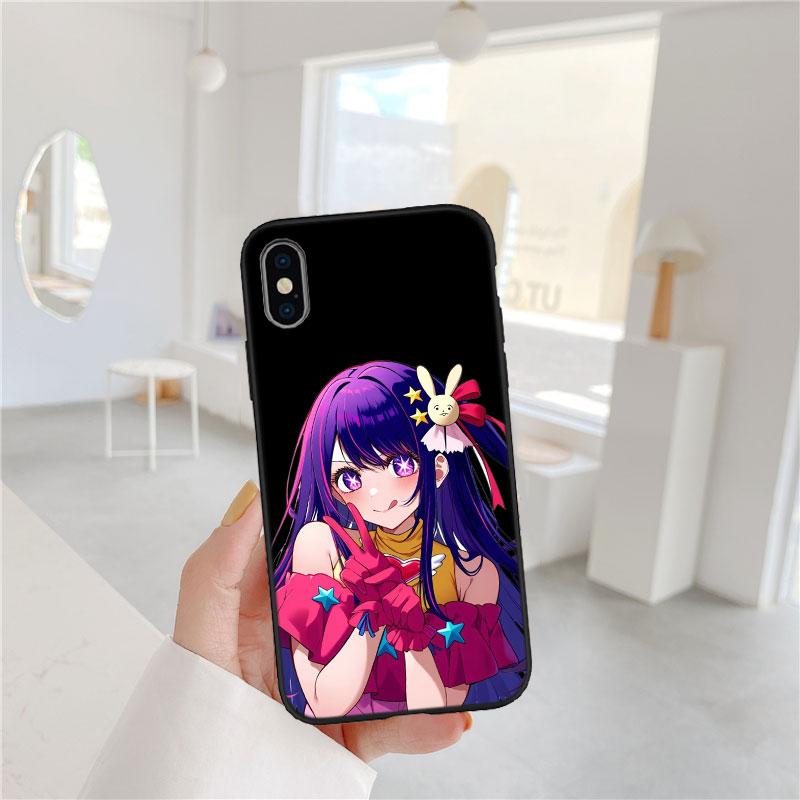 LO79 Oshi No Ko Ai Hoshino Soft Shell Phone Case for Xiaomi Xiaomi Poco M4 M5 M6 M7 X3 X6 X7 F8 Ultra Pro GT NFC