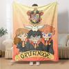 Harry Potter Theme Printed Blanket - Perfect for Couch, Bed, Travel & Outdoor Use | Machine Washable, Cozy & Durable.