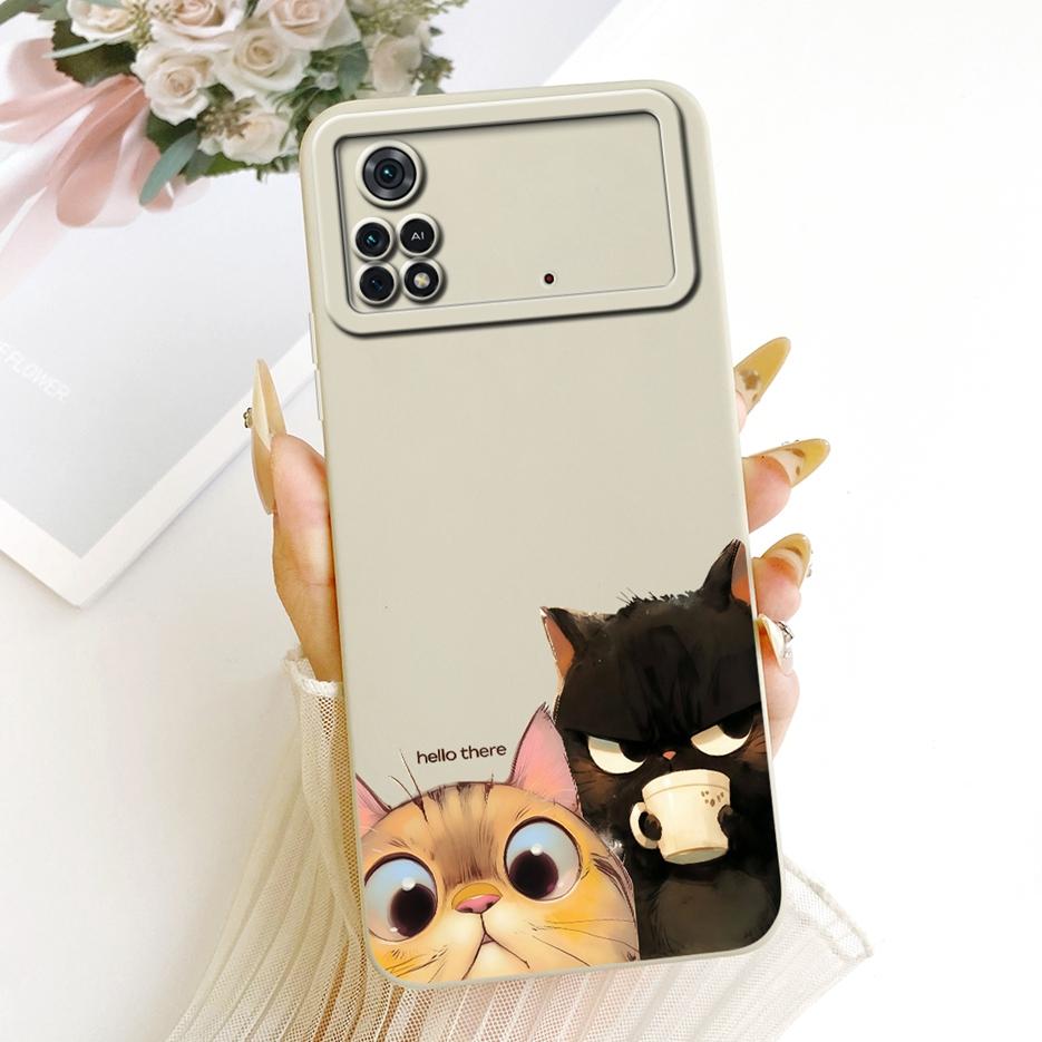 For Xiaomi Poco M4 Pro 4G Case Cool Owl Dragon Painted Cover Soft Silicone Phone Case For Xiaomi Poco X4 Pro PocoM4 Pro 5G Shell