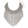 Exaggerated Multi-Layer Fringed Rhinestone Neck Chain Claw Chain Banquet Dress Necklace Jewelry