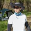Detachable Hat Top Large Brim Sun Hat Foldable Sun Protection Hat Sports Fisherman Hat  Man
