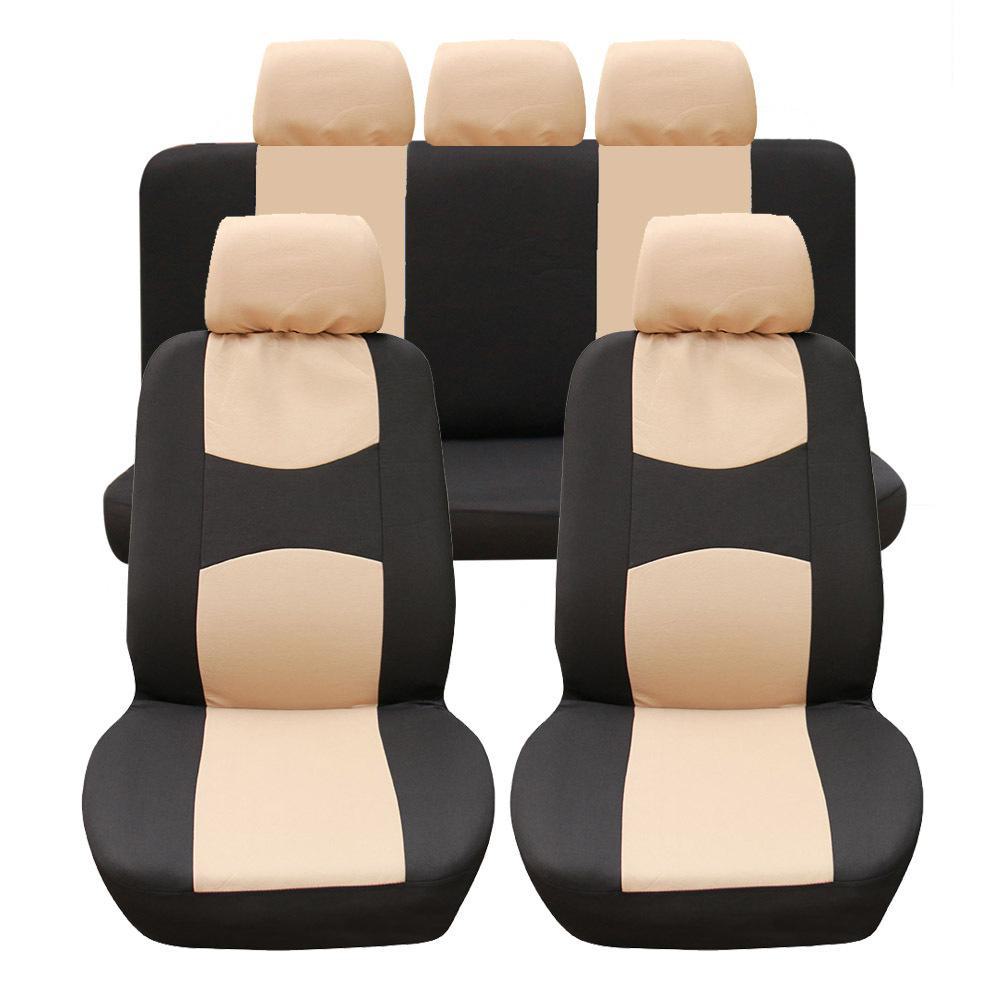 Universal Car Seat Cover Set for All Seasons - 4/9 Piece Set
