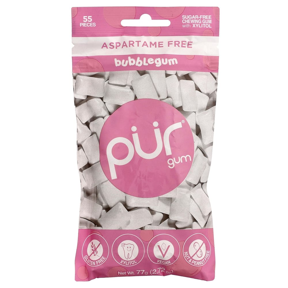 iHerb Bubble Gum, 55 Count, 77g (2.72oz)