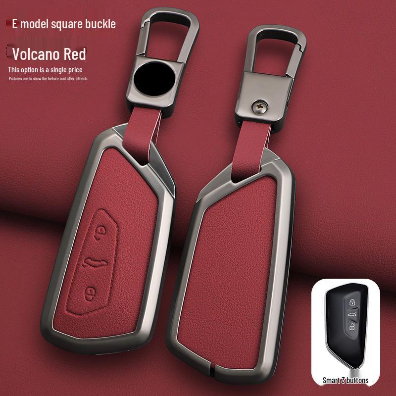 Volkswagen Car Key Case for Golf 8, Lamando L, Teramont X, Talagon, ID.3, ID.4X, ID.6 - Protective Shell with Buckle