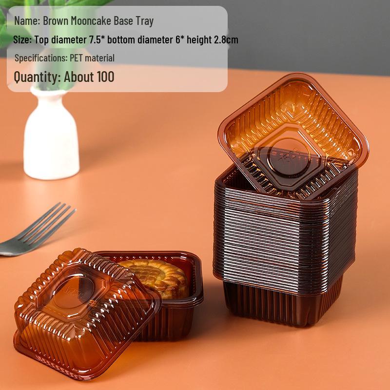 Thickened Gold Mooncake Tray: Mid-Autumn Festival Mooncake Base & Inner Packaging for Snow Skin & Egg Yolk Mooncakes