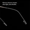 Eyewear Vision Care Flexible Presbyopic Eyeglasses Rimless Reading Glasses Memory Titanium