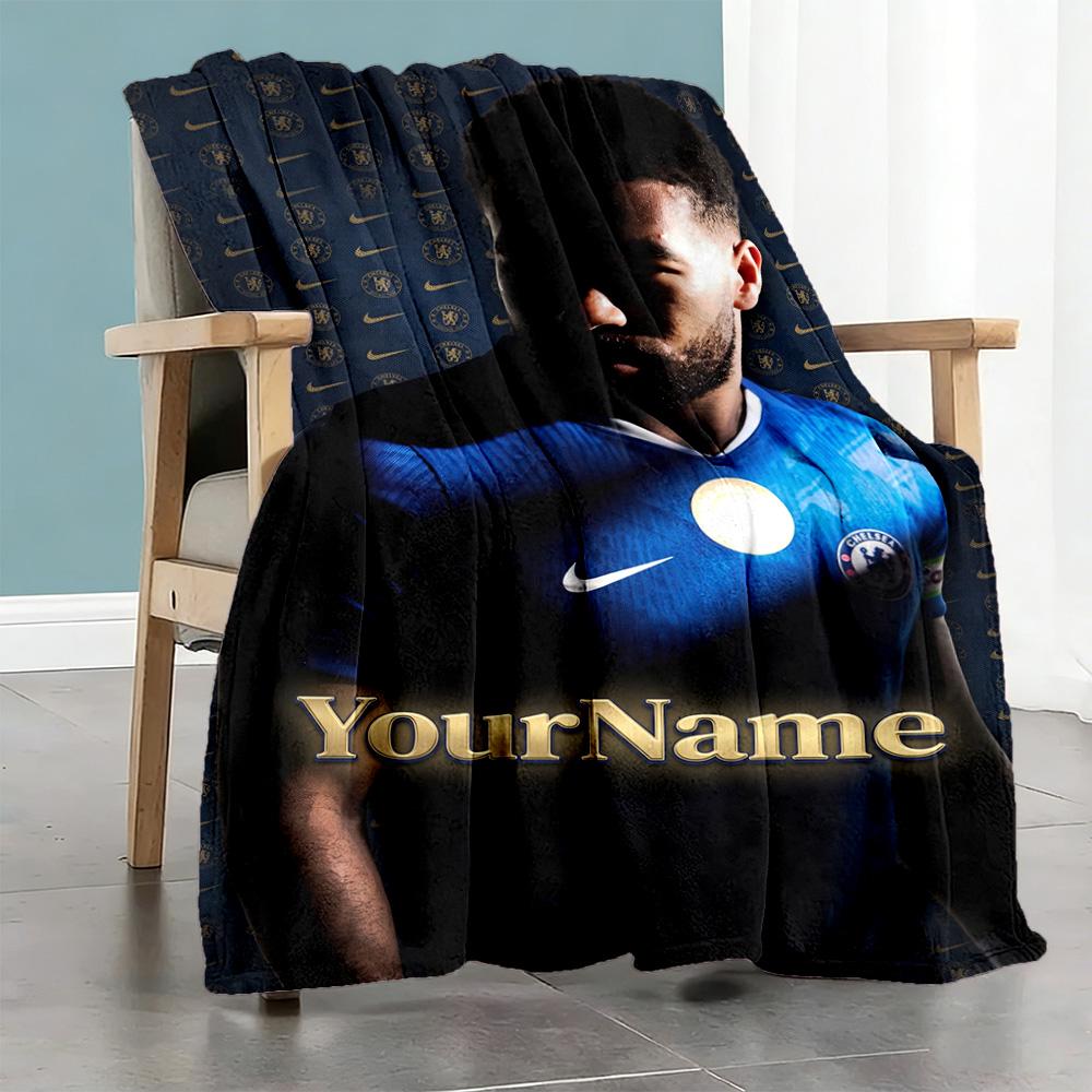 Chelsea Customize Your Name Blanket Lightweight Customizable Blanket Ultra-Soft Perfect for Bedding Couch Picnics Seaside Ideal for All Seasons