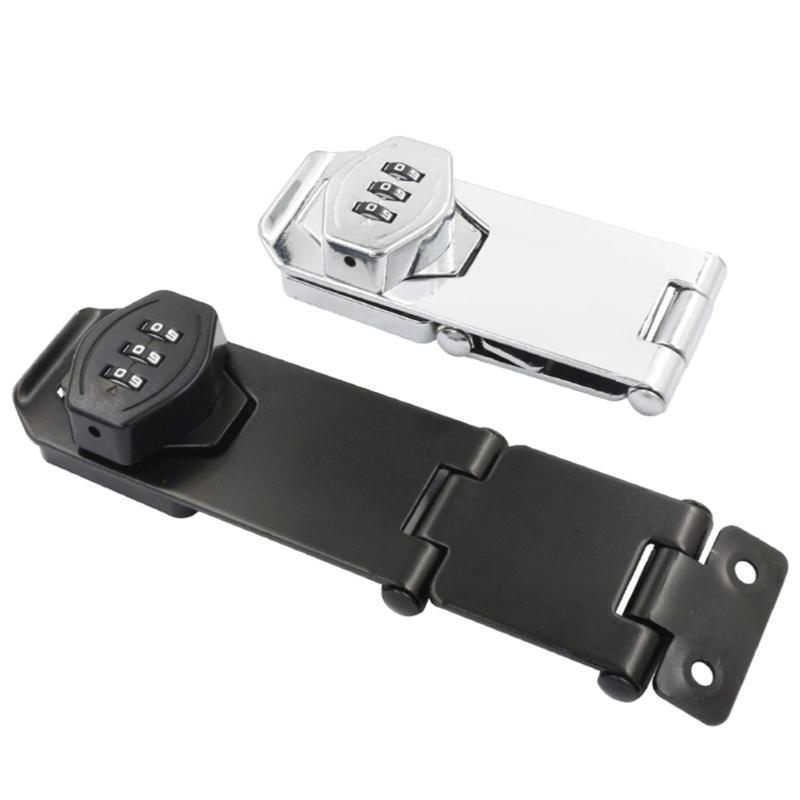 Stylish Without Key Combination Lock Easy Installion Accessory for Cabinet Door with Twist Knob Hasp Latches Designs