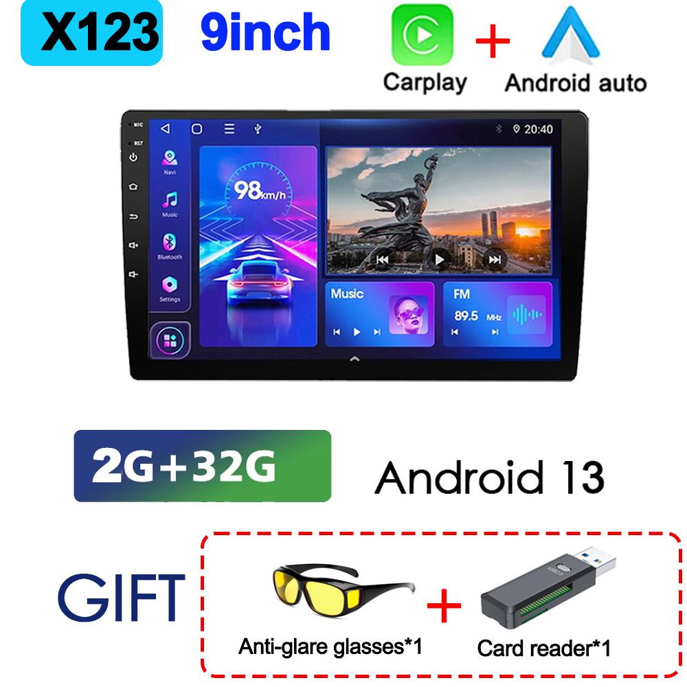 7/9/10Inch Wireless Apple Carplay Android Auto GPS Car Radio 2G+32G stereo receiver Multimedia Video Player Car Acesssories