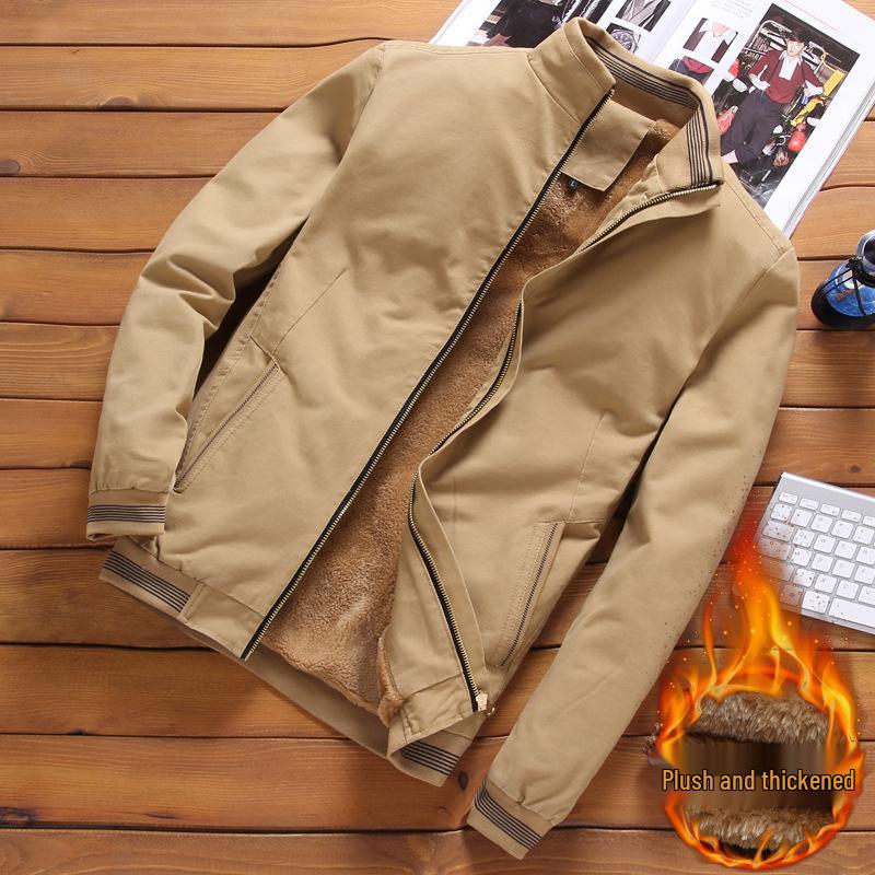 2026 Autumn/Winter Men's Warm Cotton Fleece Jacket