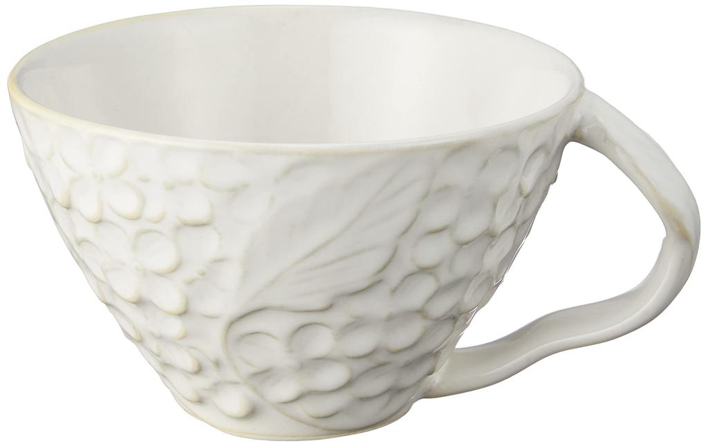 aito Seisakusho Tea Cup White Gray Wooden Plate Tray 23 x 15cm Pair Set Mino Ware Dishwasher Microwave Safe Made in Japan 267802 "Lien" & Approx.