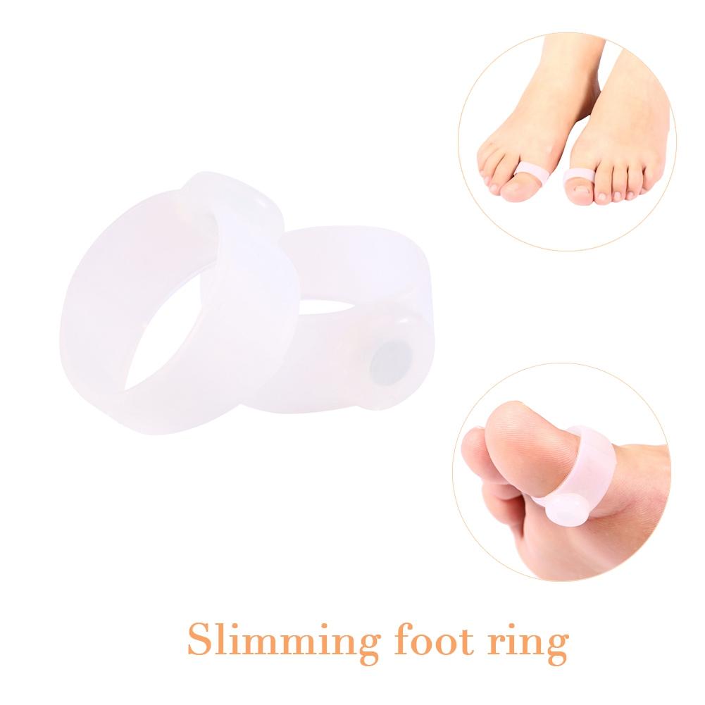 Zdravý Štíhlý Hubnutí Prstový Kroužek Samolepka Silikonová Masáž Chodidel Nohy Hubnutí Redukční Kroužek