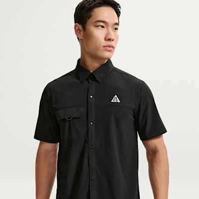 Nike ACG Running Jackets Men s Black/Mountain Peak White Lapel Moderat M