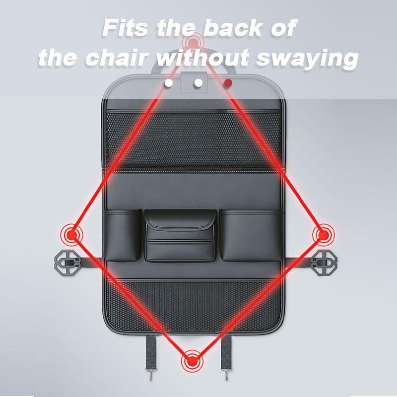 Car Backseat Storage Bag Multi-Pockets Seat Back Organizer with Foldable Tablet Tray Large Capacity Storage Organizer