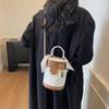 Small Bag Women's New Autumn and Winter Versatile Fashion Shoulder Messenger Bag Rhombus Portable Casual Bucket Bag