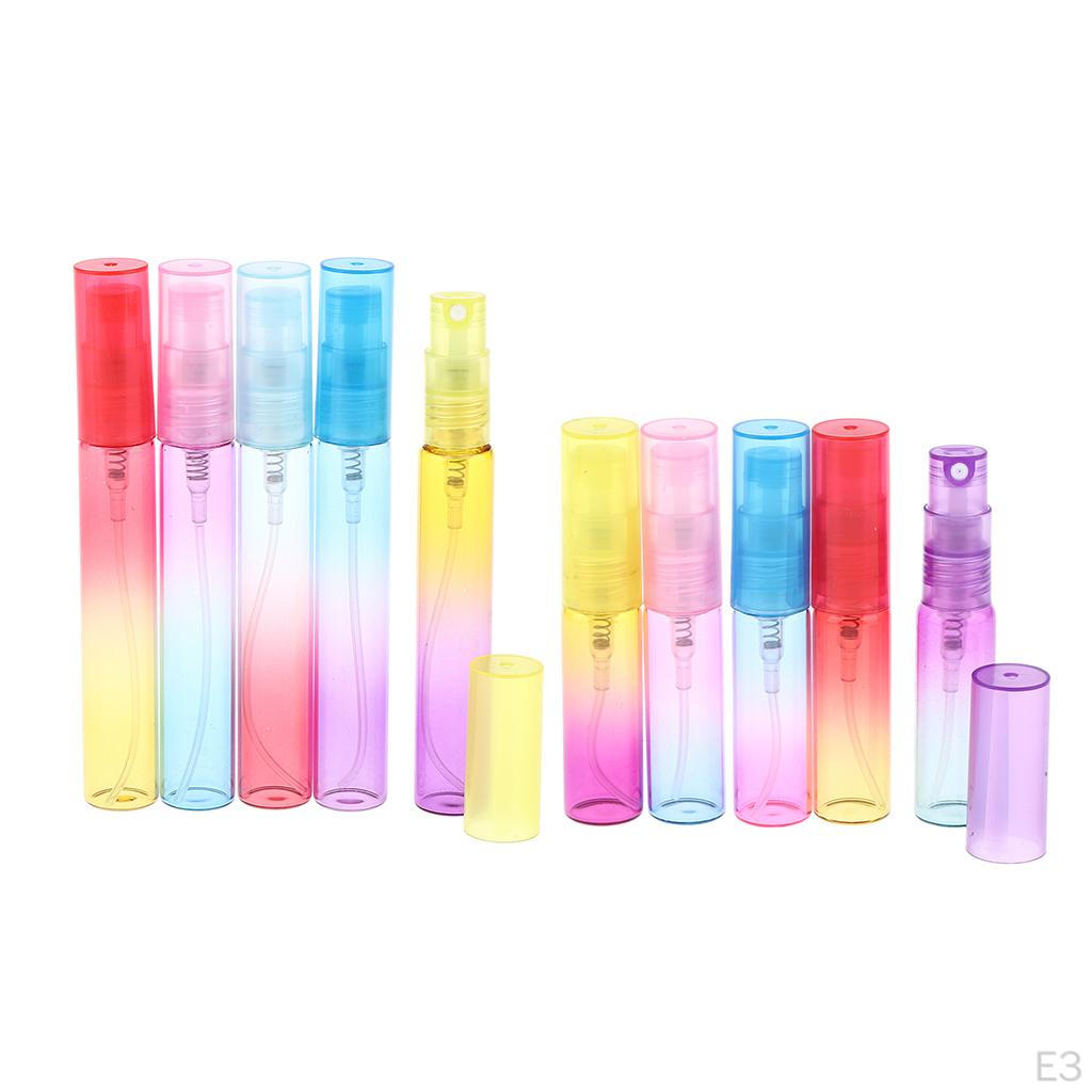 5x leere, nachfüllbare 4/8-ml-Duftflaschen, Parfüm-Duftfläschchen mit Kappen für Reisen, Dating, Partys –