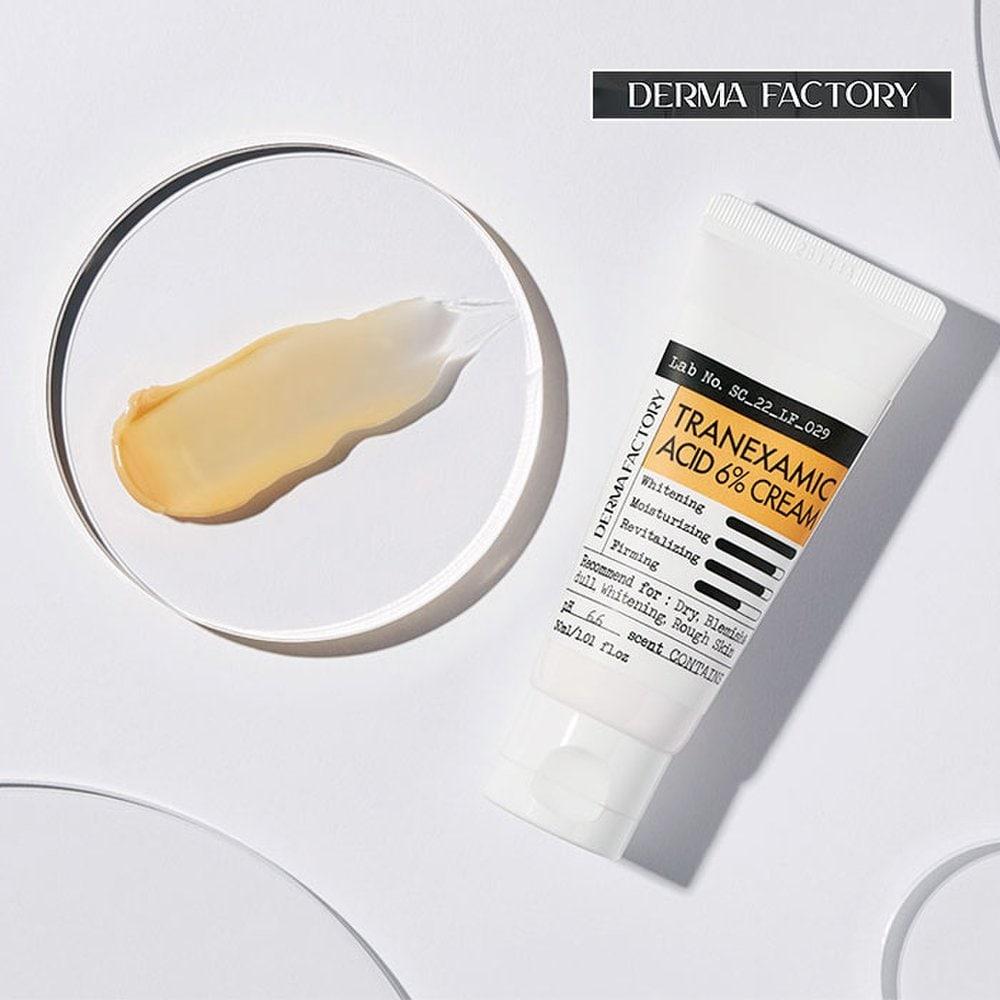 DERMA FACTORY Vegan Certified Tranexamic Acid (tranexamic Acid) 6% Cream 30ml