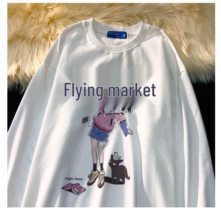 2026 Vintage Japanese Esports Girl Long-Sleeve Unisex Harajuku Hoodie
