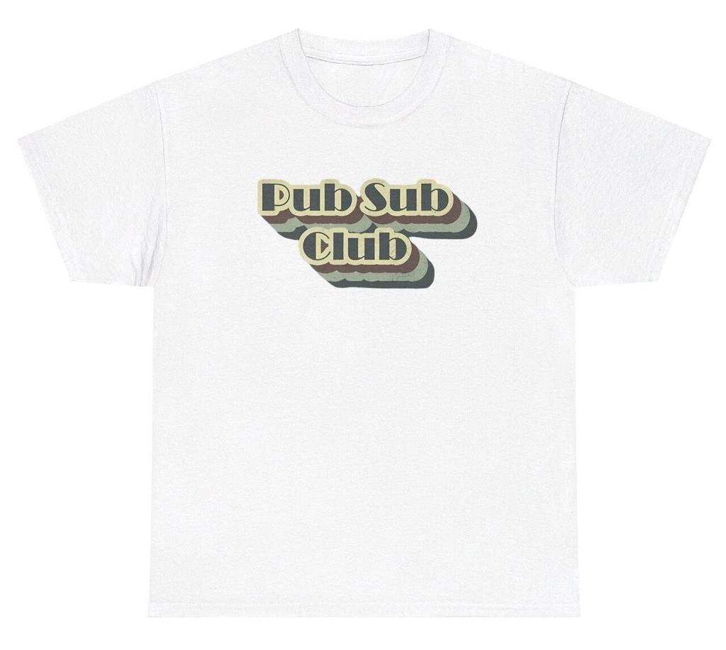 Pub Sub Club T Shirt Funny Sandwich Lover Silly Ironic Y2K Gen Z Dank Meme Tee