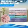 6 Pack 100% Cotton Wash Cloth, 13x13 Inch Highly Absorbent and Soft Feel Fingertip Towels, Machine Washable Washcloths for Bathroom, Gym, Hotel, Spa
