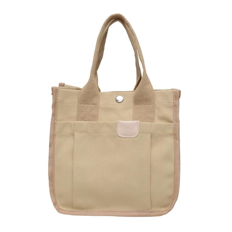 

Сумка ручная, сумка для ланч-бокса, японская холщовая сумка, японская и корейская студенческая сумка-тоут, простая и легкая, комбинированная, портативная и переносная сумка. хаки