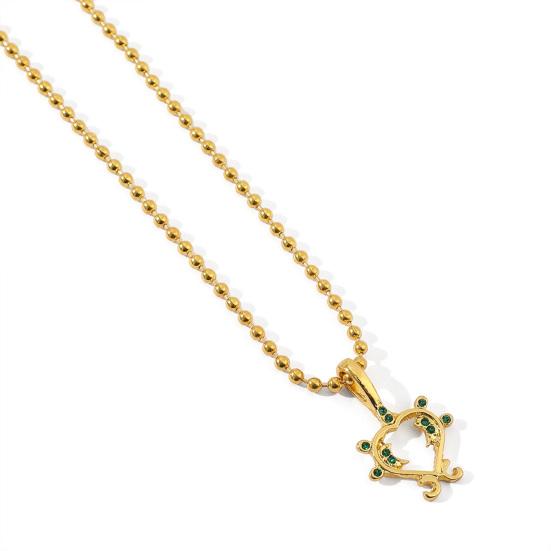 Genshin Impact Chain Rhinestone Inlay Cartoon Game Pendant Golden Color Bead Chain Dress-Up Accessories