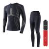 JingJingRS Unisex Ski Quick-Dry Thermal Compression Base Layer Set