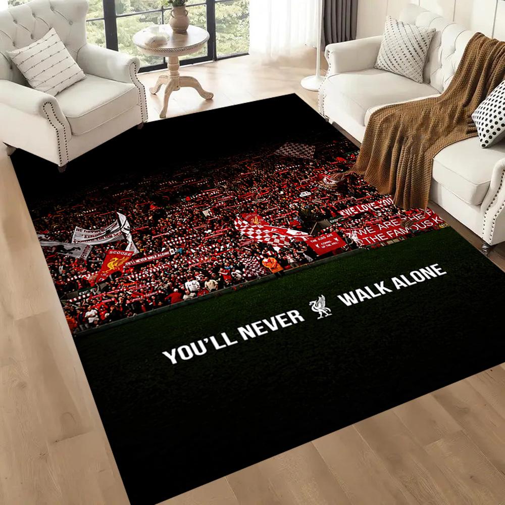 Liverpool Football Club Area Rug Suitable For Game Room Kitchen Entryway Outdoor Antislip Carpet Office Home Decor Wedding Party Gift