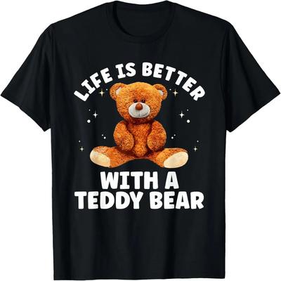 Cute Teddy Bear Design For Men Women Kids Teddy Bear Lover T-Shirt