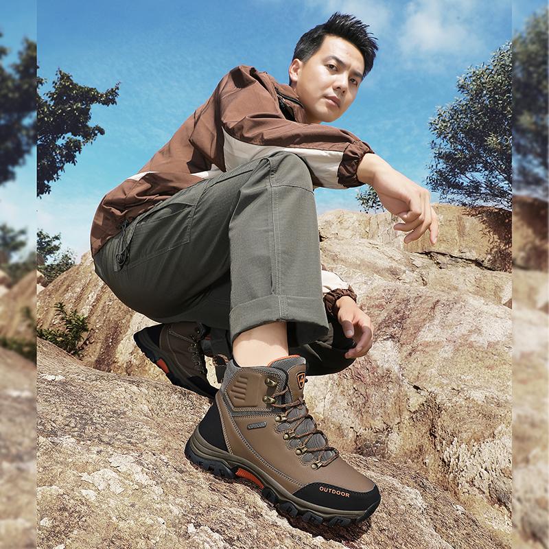 TUINANLE Outdoor Hiking Shoes Walking Hiking Boots Non-SlipTactical Trekking Shoes for Men