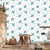 Wallpaper Colorful airplanes and clouds stars for living room and bedroom 50x1000