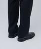 MUSINSA STANDARD Wool Blend Semi-Wide Hidden Elastic Waist Slacks [Navy]