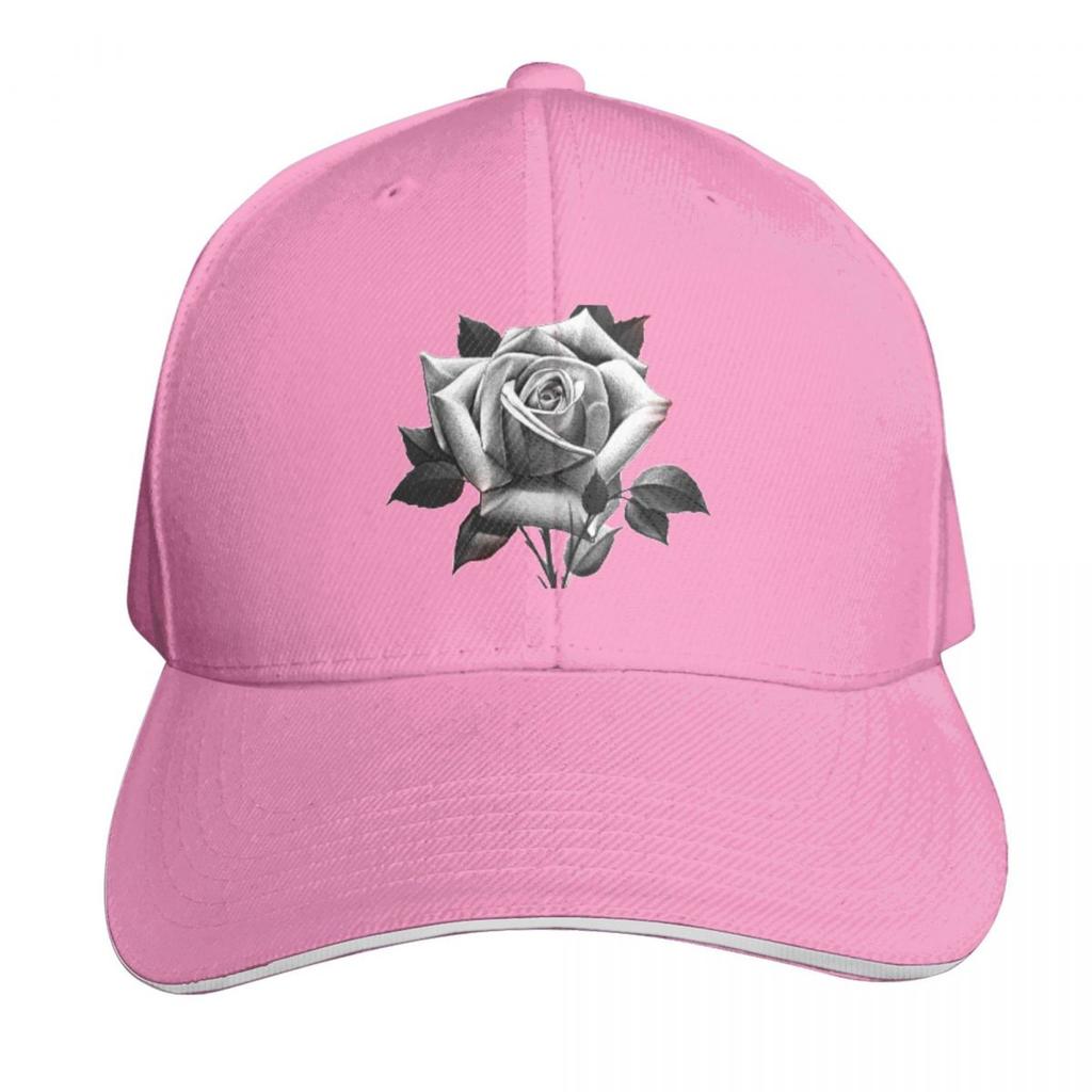 black rose Baseball Cap Hat Luxury Brand party Hat Wild Ball Hat Funny hats Boy Womens