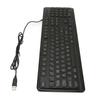 Large Print Keyboard Large Bold Letters 104 Keys Standard Full Size USB Wired White LED Backlit