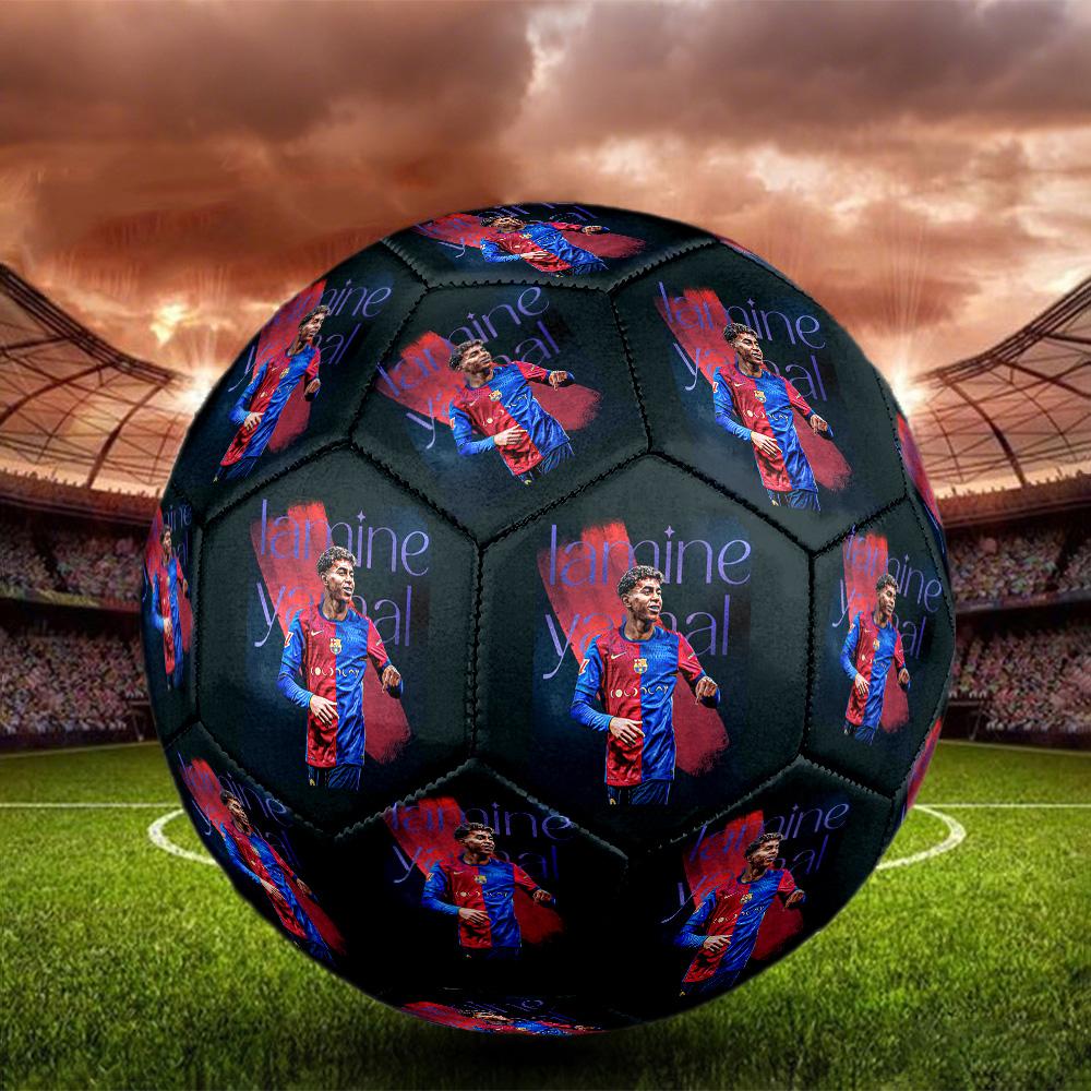 Lamine Yamal 19 Lamine Gonalons Fc Barcelona Size 5 Soccer Football Machine-Stitched Indoor/Outdoor Universal Football for Football Accessories