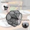 360° Rotating Silverware Utensil Caddy Holder - 5 Compartment Whirling Utensil Holder Kitchen Countertop Organizer for Spoon Fork Flatware Storage