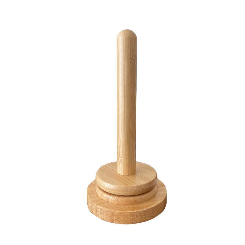 

Wooden Yarn Holder Rack Vertical Rotating Weaving Tool Rack Storage Winding Roll Holder Dispenser for Crocheting