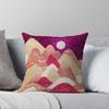 Watercolor Landscape Pattern Throw Pillow Cover With Short Plush Print Living Room Sofa Decoration Cushion Cover Pillow Covers