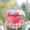 2D Flat 1pc Acrylic Valentine's Day Heart Button Car Hanging Ornament—Charming Accessory for Rearview Mirrors, Home Decor, and Backpacks