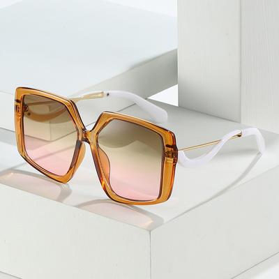 Luxury Square Sunglasses Women Brand Designer Sun Glasses Ladies Large Retro Black Eyeglasses