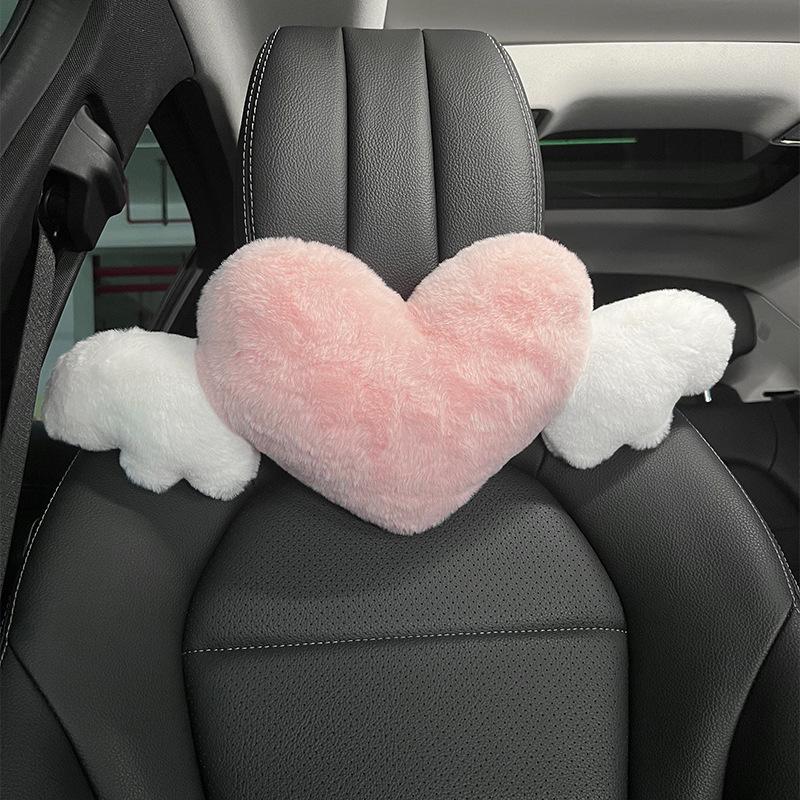 Cute Creative Plush Car Headrest & Neck Waist Support Pillow for Women