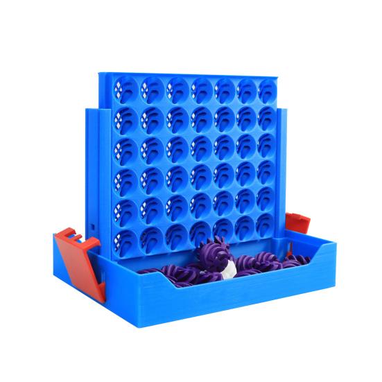 4-In-A-Row Board Game with 3D Printed Spiral Chess Connecting Four Strategy Game Parent-child Interactive