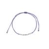Bracelet - LUXENTER - Limley - Coton violet - Finition argent sterling 925 - Femme