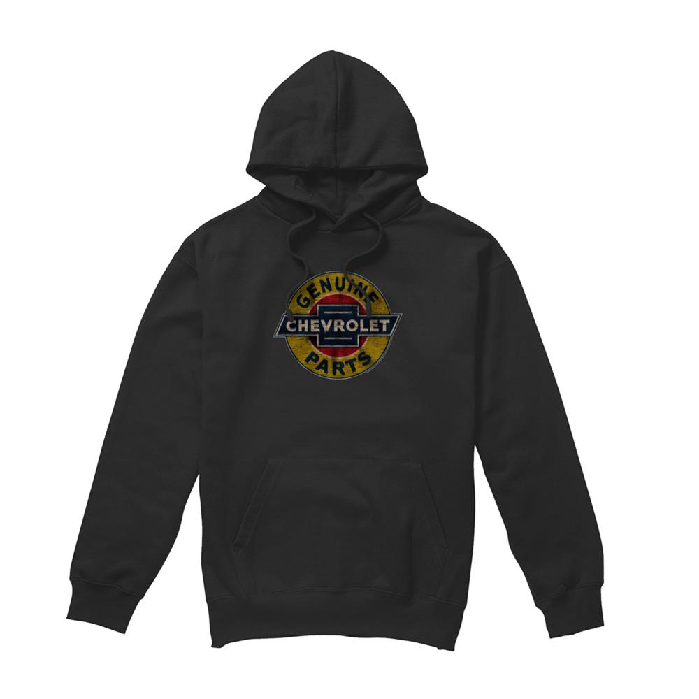 Chevrolet Unisex Adult Genuine Chevy Parts Distressed Hoodie