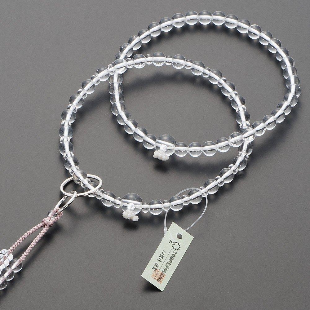 Buddhist altar shop Takita Shoten Prayer beads Jodo sect authentic rosary beads Genuine crystal Jodo pure silk Hanabon tenbo Kyoto main daily rosary