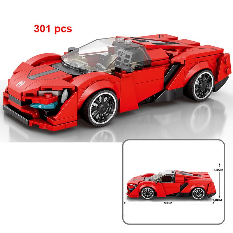 Technical Car City Speed  Sports Car Building Blocks Carro Rennau Voiture Vehicle MOC Educational Construction Toy
