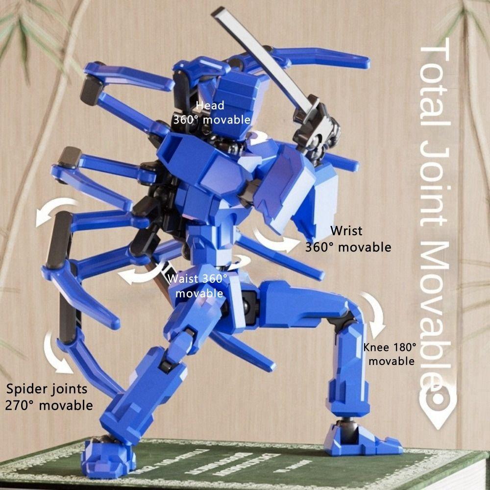 Suction Cup Bottom Spider Toys Multi-jointed Figures Model Doll Movable Robot Set Birthday Gift
