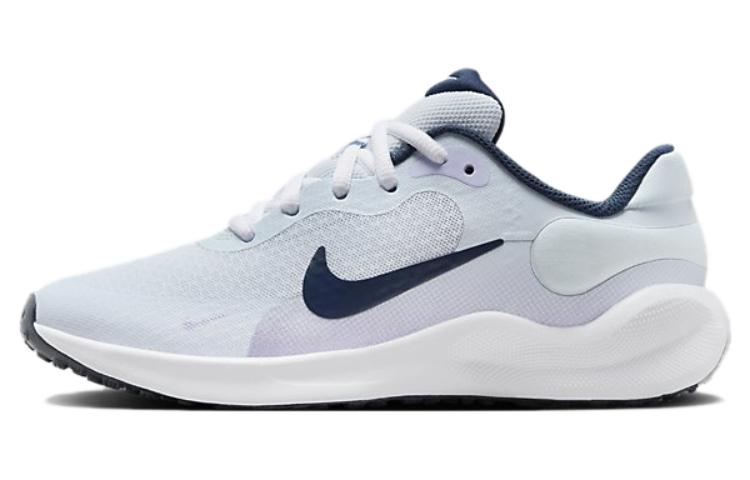 Nike Revolution 7 GS  Football Grey Midnight Navy  FB7689-004 32