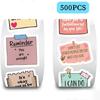 500Pieces Motivational Sticker Water Resistant Sticker for Notebook Journal Phone Case Laptop Children Reward Sticker