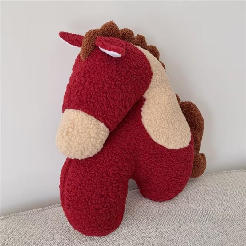 Of Year The Horse Cartoon Plush Cushion Toy Doll For Living Room And Seats Car